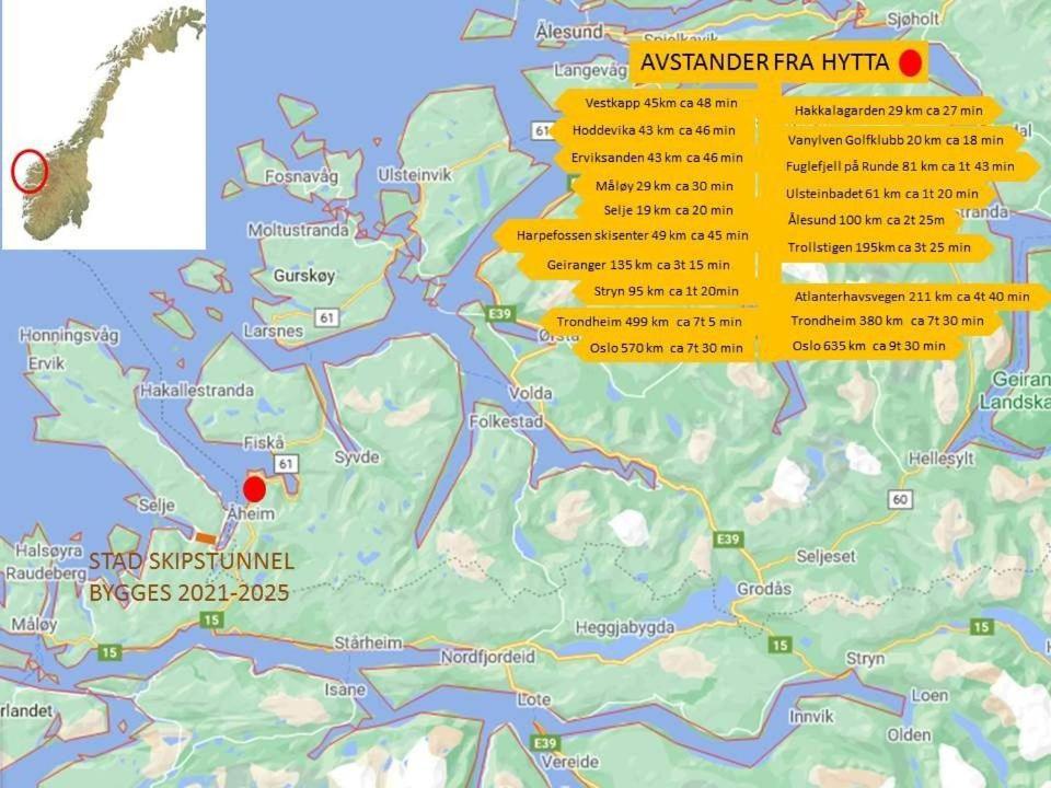 Smastranda Fjord Lodge Aheim エクステリア 写真